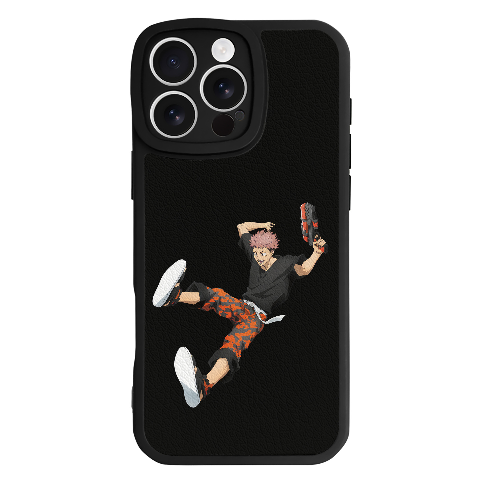 （画像用） 呪術廻戦 Jujutsu Kaisen 【iPhone 16シリーズ対応】シリコンスマホケース（レザー調） 材質：シリコン